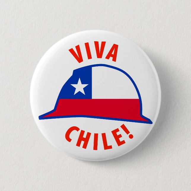 Viva Chile! 6 Cm Round Badge (Front)