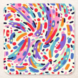 Viva Colours! Square Paper Coaster
