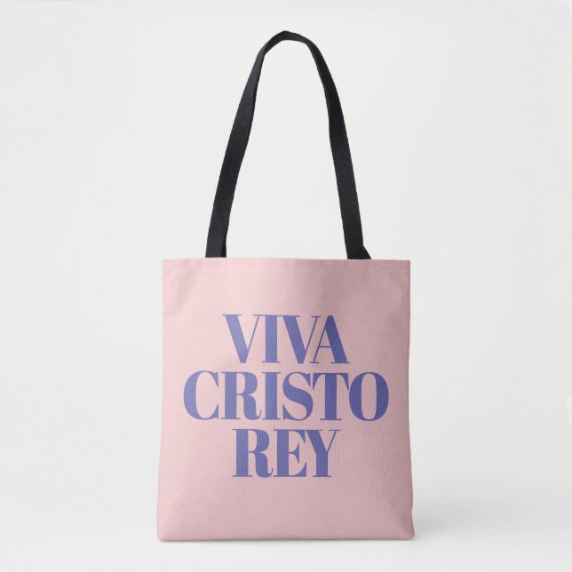 Viva Cristo Rey Graphic Tote Bag (Front)