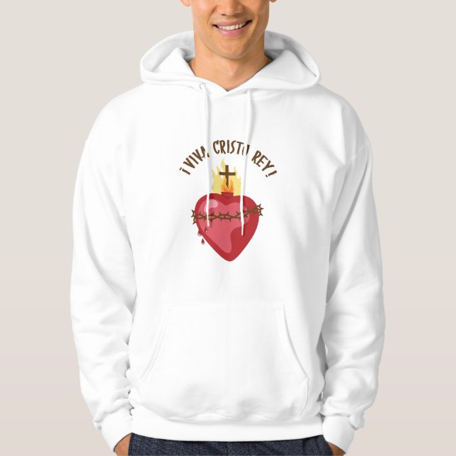 Viva Cristo Rey Hoodie (Front)