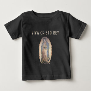Viva Cristo Rey Our Lady Guadalupe Kids Tee