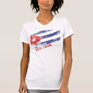 Viva Cuba Distressed Flag T-Shirt