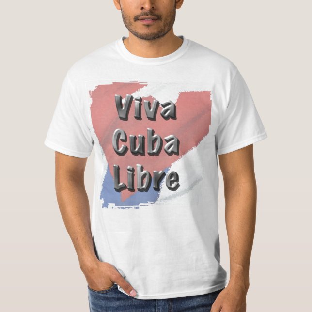 Viva Cuba Libre Grunge 4 TShirt (Front)