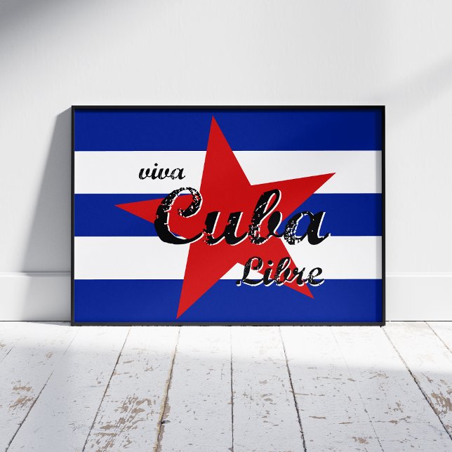 Viva Cuba Libre, Havana, Fidel Castro, Che Guevara Canvas Print (Creator Uploaded)