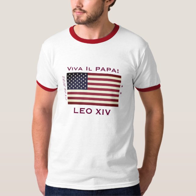 Viva Il Papa Pope LEO XIV Men's T-Shirt (Front)