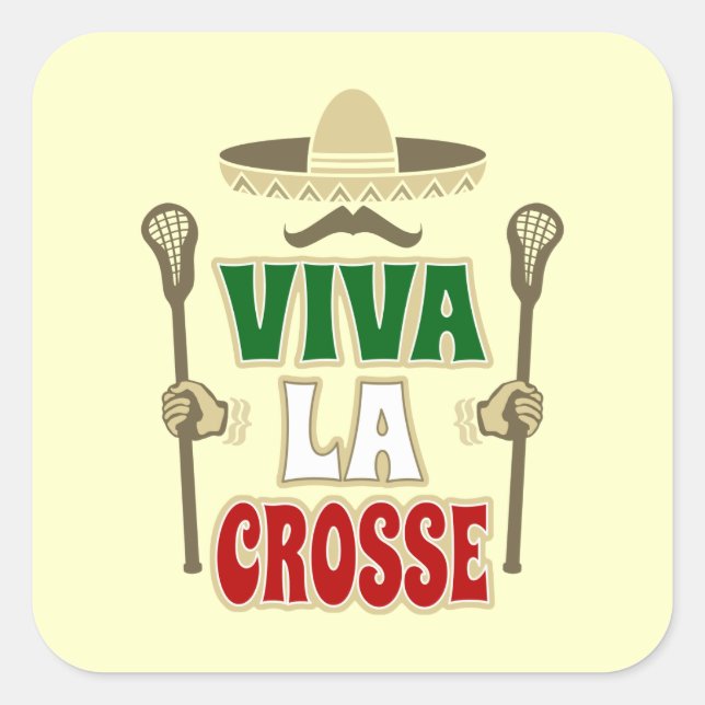 VIVA LA CROSSE SQUARE STICKER (Front)