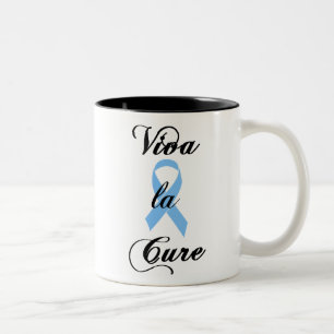 Viva la Cure - Blue Ribbon Two-Tone Coffee Mug