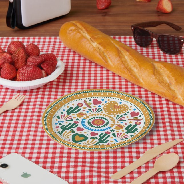 Viva la Fiesta Paper Plate (Picnic)