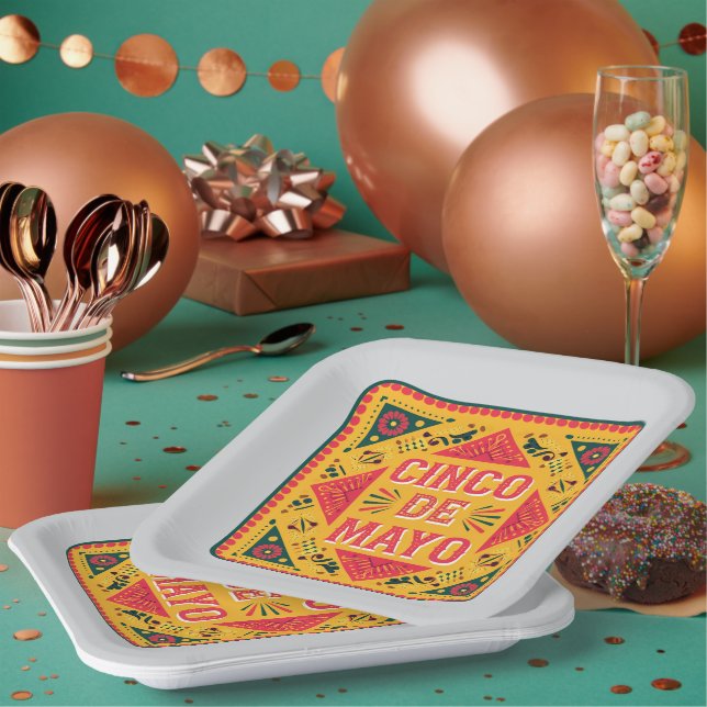 Viva la Fiesta Paper Plate (Multi)