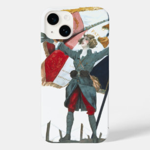 Viva la France Feminist Military Uniform and Flag Case-Mate iPhone 14 Case