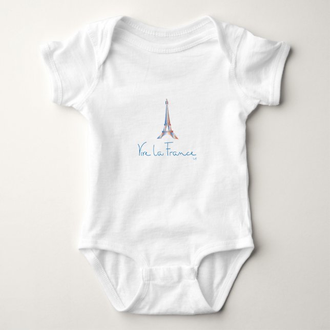 Viva La France - French Baby Bodysuit (Front)