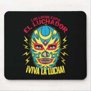 Viva La Lucha Mexico Black Women Cinco De Mayo Mex Mouse Pad