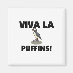 Viva La Puffins Magnet