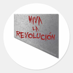Viva la Revolucion Guillotine Classic Round Sticker