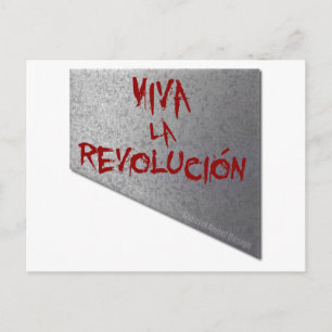 Viva la Revolucion Guillotine Postcard