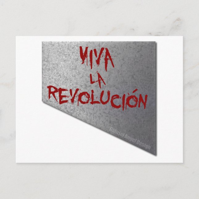 Viva la Revolucion Guillotine Postcard (Front)