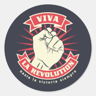 Viva La Revolution Classic Round Sticker