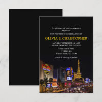 Viva Las Vegas Destination Wedding Invitation