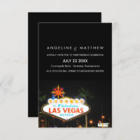Viva Las Vegas Destination Wedding Invitation