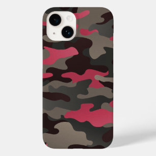 Viva Magenta and Gray Camo Case-Mate iPhone 14 Case