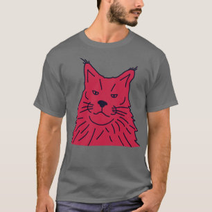 Viva Magenta Colour of the Year 2023 Maine Coon Ca T-Shirt