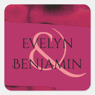 Viva Magenta Modern Square Sticker