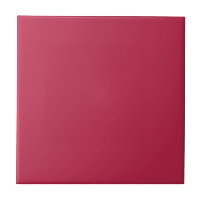 Viva Magenta Solid Colour Tile (Front)