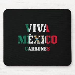 Viva Mexico Cabrones Funny Cinco De Mayo Mexican F Mouse Pad