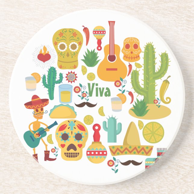 viva mexico coaster (Front)