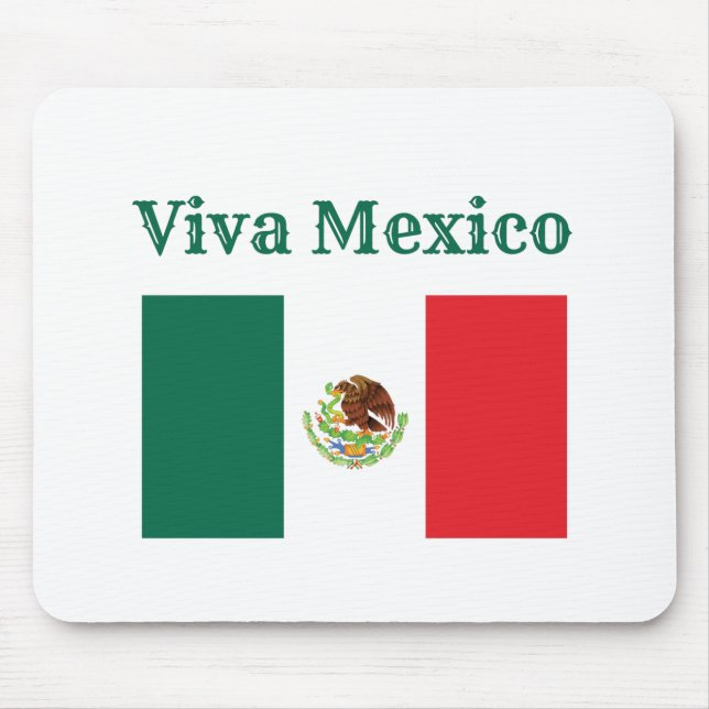 Viva Mexico Flag Mouse Pad (Front)