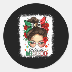 Viva Mexico Independence Day S Women Girls Mexican Classic Round Sticker