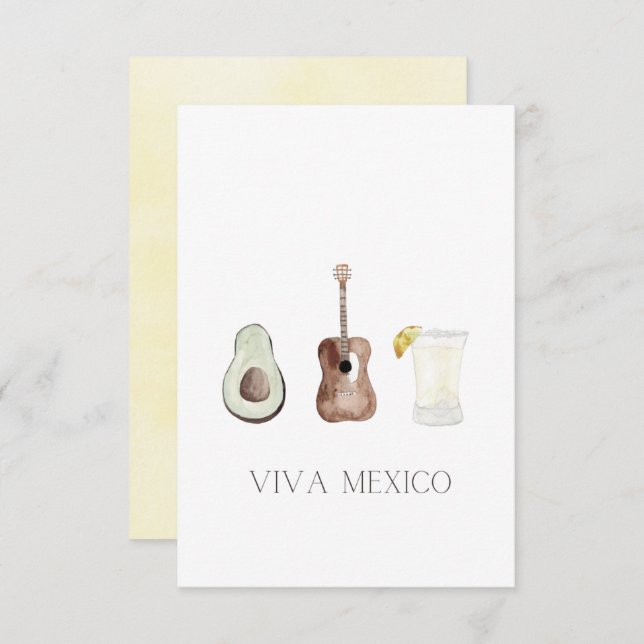 Viva Mexico  Invitation (Front/Back)