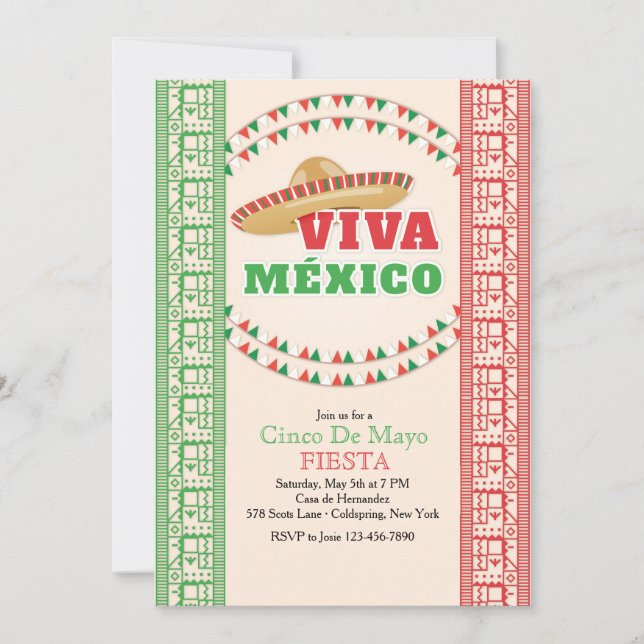 Viva Mexico Invitation (Front)
