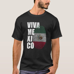 Viva Mexico It's In My DNA Mexican Fingerprint Ind T-Shirt