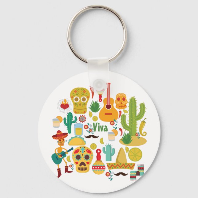 viva mexico key ring (Front)