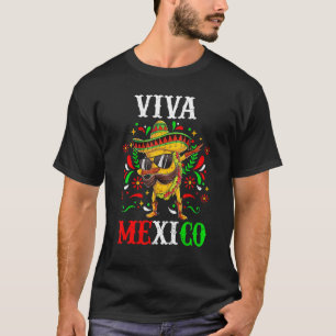 Viva Mexico Mexican independence day  I Love Tacos T-Shirt
