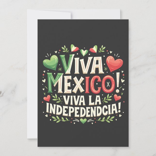 Viva Mexico Mexican independence day  Invitation (Front)