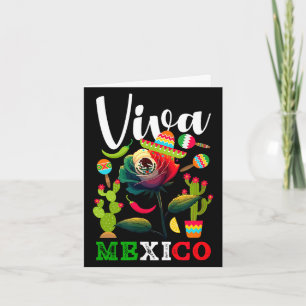Viva mexico mexican pride flag mexico rootsViva me Card