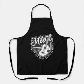 Viva Mexico Party With My Guitar Apron