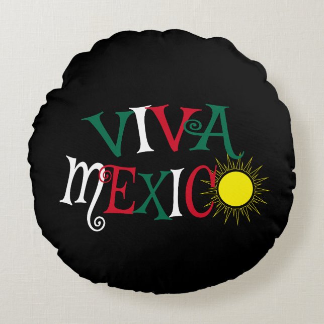 Viva Mexico Round Cushion (Front)