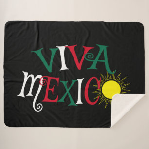 Viva Mexico Sherpa Blanket
