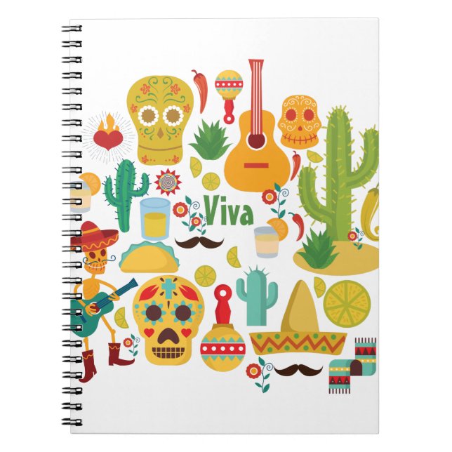 viva mexico spiral notebook (Front)