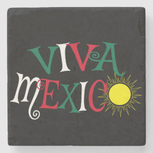 Viva Mexico Stone Coaster