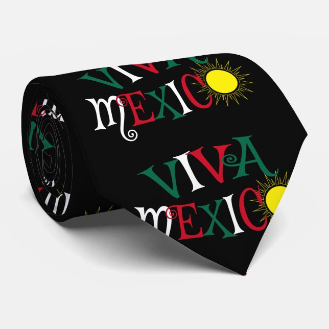 Viva Mexico Tie (Rolled)