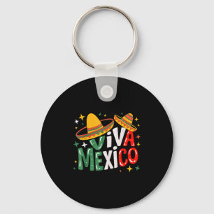 Viva mexico toddler girls boys mexican flag key ring