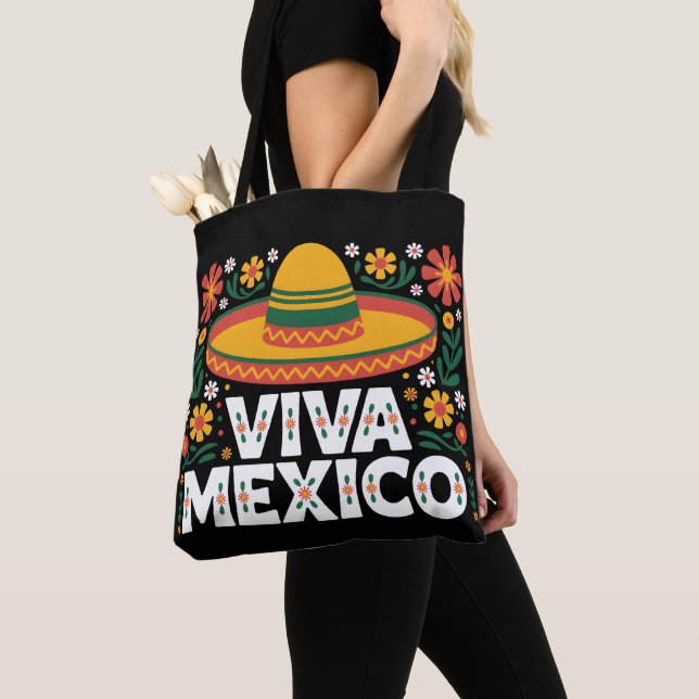 Viva Mexico Tote Bag (Close Up)