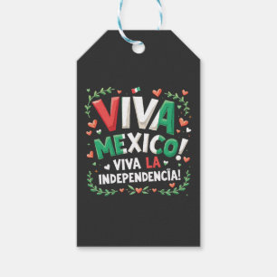 Viva Mexico Viva la Independencia Independece Day Gift Tags