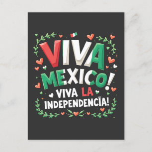 Viva Mexico Viva la Independencia Independece Day  Postcard