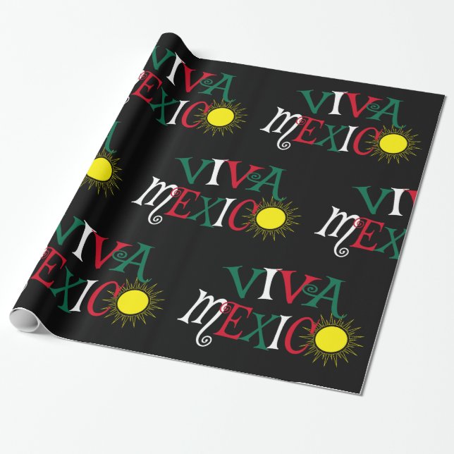 Viva Mexico Wrapping Paper (Unrolled)