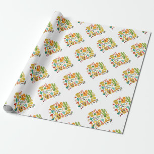 viva mexico wrapping paper